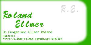 roland ellmer business card
